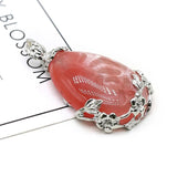 Agates Charm Rose Quartz Pendant for DIY Necklace