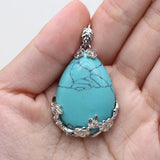 Agates Charm Rose Quartz Pendant for DIY Necklace
