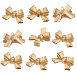 20pcs Stainless Steel 3D Bowknot Earring Charms Dangles Pendants
