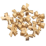 20pcs Stainless Steel 3D Bowknot Earring Charms Dangles Pendants