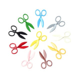 Enamel Painted Mini Scissor Charms for DIY Jewelry Making 10pcs