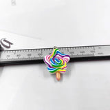 10pcs Dollhouse Star Lollipop Charms for Jewelry Making