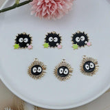 10pcs Cartoon Charms Dangle Golden Earring Pendants DIY Jewelry Accessory