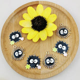 10pcs Cartoon Charms Dangle Golden Earring Pendants DIY Jewelry Accessory