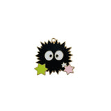 10pcs Cartoon Charms Dangle Golden Earring Pendants DIY Jewelry Accessory