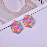 10pcs/pack Cube Magico 29*32mm Arcylic Charms for DIY Earring Bracelet
