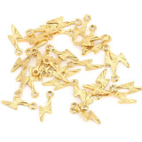 50pcs Stainless Steel Charms for Jewelry Making Lightning Bracelet