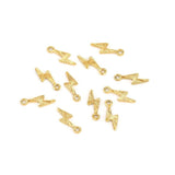 50pcs Stainless Steel Charms for Jewelry Making Lightning Bracelet