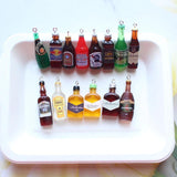 10pcs Mini Wine Bottle Charms Resin DIY Jewelry Making
