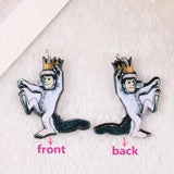 8PCS Cartoon Charms Acrylic Jewelry Findings Earring Necklace DIY