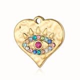 3pcs Heart Shell Mirror Polished 316 Stainless Steel DIY Charm Pendant