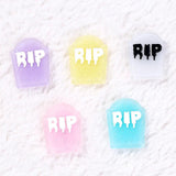 20pcs Resin Rip Charms Flatback Glitter Accessories for Diy Making