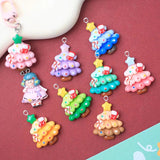 10pcs Christmas Sock Trees Charms for Jewelry Making DIY Pendant C1482