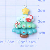 10pcs Christmas Sock Trees Charms for Jewelry Making DIY Pendant C1482