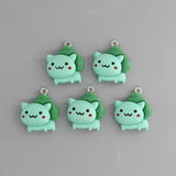 10pcs Anime Elf Small Monster Resin Charms DIY Jewelry Making Findings