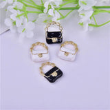 10pcs 15*19mm 3D Bag Enamel Metal Charms DIY Jewelry Making Bulk