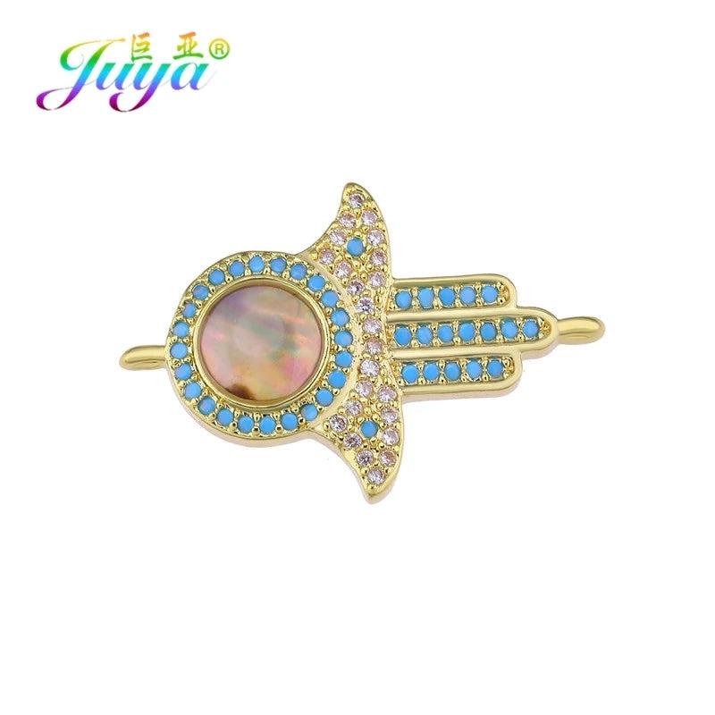 Hamsa Hand Of Fatima Pendants DIY Charms Bracelet Necklace Making
