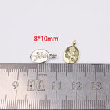 20pcs Mini Polished Rose Flower Charms Pendant DIY Jewelry