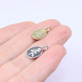 20pcs Mini Polished Rose Flower Charms Pendant DIY Jewelry