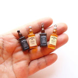 10pcs Mini Alcohol Bottle Charms for Jewelry Making