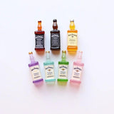 10pcs Mini Alcohol Bottle Charms for Jewelry Making
