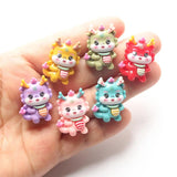 10pcs Chinese Lucky Dragon Charms DIY Jewelry Making Craft
