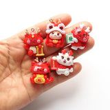 10pcs Chinese Lucky Dragon Charms DIY Jewelry Making Craft