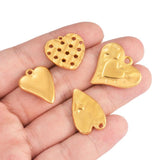 5pcs Stainless Steel Heart Love Charms Pendant DIY Necklace Bracelet