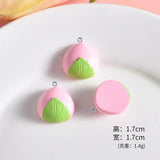 10Pcs Mixed Flower Resin Charms Pendants DIY Jewelry Making