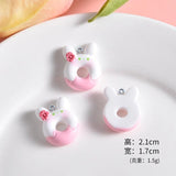 10Pcs Mixed Flower Resin Charms Pendants DIY Jewelry Making