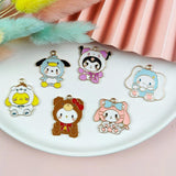 10pcs Alloy Drip Charm Cartoon Anime Earring Charms DIY Keychain Bracelet
