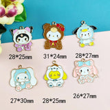 10pcs Alloy Drip Charm Cartoon Anime Earring Charms DIY Keychain Bracelet