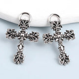 20pcs Cross Alloy Charms Christian Silver Pendants DIY Jewelry Findings