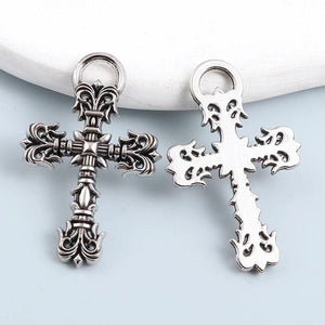 20pcs Cross Alloy Charms Christian Silver Pendants DIY Jewelry Findings