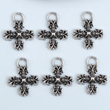 50pcs Little Cross Alloy Charms for DIY Jewelry Making