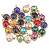 10pcs 10mm Stainless Steel Rhinestone Beads Charms for Necklace Bracelet DIY