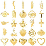 5pcs/Lot Evil Eye/Cross Charms Heart Angel Pendants For Jewelry Making