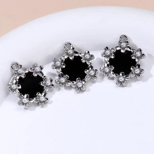 5pcs Enamel Charms Dark Y2K Style Pendants for DIY Jewelry Making
