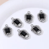5pcs Enamel Charms Dark Y2K Style Pendants for DIY Jewelry Making