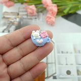 Bear Flower Charms for DIY Jewelry Making - Earring Bracelet Pendant Findings