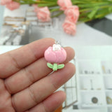 Bear Flower Charms for DIY Jewelry Making - Earring Bracelet Pendant Findings