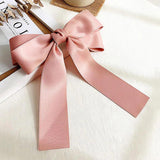 Beige Bow Ribbon Hairpin for Women Girls - Summer Hair Accessories