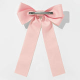Beige Bow Ribbon Hairpin for Women Girls - Summer Hair Accessories