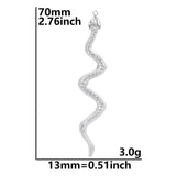 5pcs Steel Elephant Serpent Snake Charm Heart Pendant Stainless Steel Charms