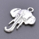 5pcs Steel Elephant Serpent Snake Charm Heart Pendant Stainless Steel Charms