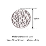 3pcs Stainless Steel Heart Charms For DIY Jewelry Making