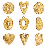 3pcs Stainless Steel Heart Charms For DIY Jewelry Making