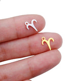 12pcs Stainless Steel Zodiac Charms Constellations For DIY Bracelet