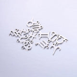 12pcs Stainless Steel Zodiac Charms Constellations For DIY Bracelet