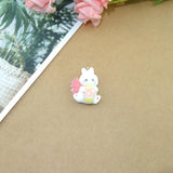10pcs Easter Bunny Chicken Charms for Jewelry Making DIY Pendants Bulk